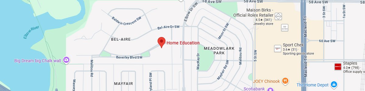 CBE Home Education Map